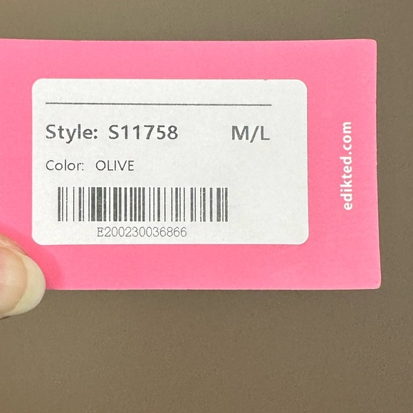 Edikted HARLEY KNITTED PANTS Low Waist Sz ML Straight Leg NWT - Picture 4 of 5